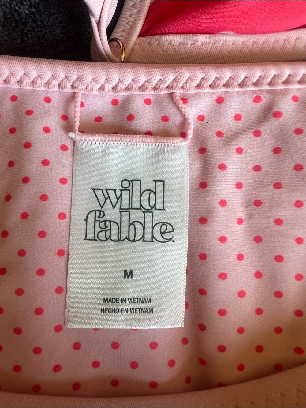 wild fable Pink Polka Dot Girls' Two-Piece Swim Set - Picture 2 of 5